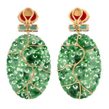 Vine iii jade earrings