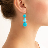 Bubbles iv turquoise earrings