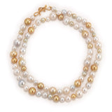 Bubbles 81 golden pearl necklace