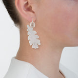 OAK III druze agate danburite earrings