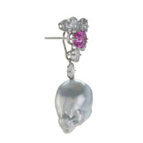 SPINEL VIII pearl earrings