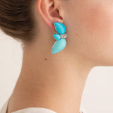 Sleeping iv turquoise earrings