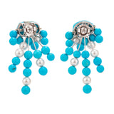 Spray XXIII turquoise earrings