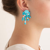 Spray XXIII turquoise earrings