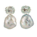 Winter ii pearl sapphire earrings