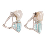 Glam ii aquamarine earrings