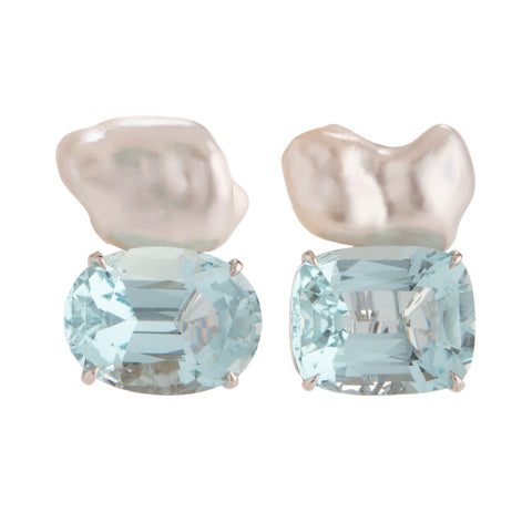 Glam ii aquamarine earrings