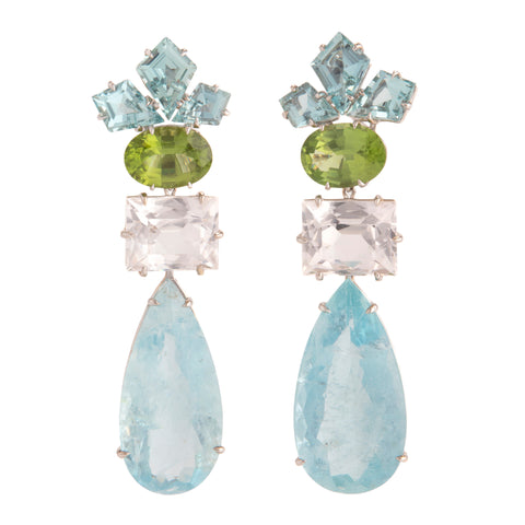 Spring vi aquamarine earrings