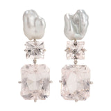 Sea iii pearl and danburite earrings