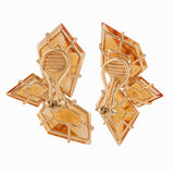 Burst ii citrine earrings