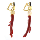 Aphrodite iv coral earrings