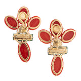 Burst vi coral earrings