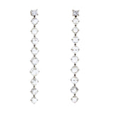 Droplet X diamond earrings