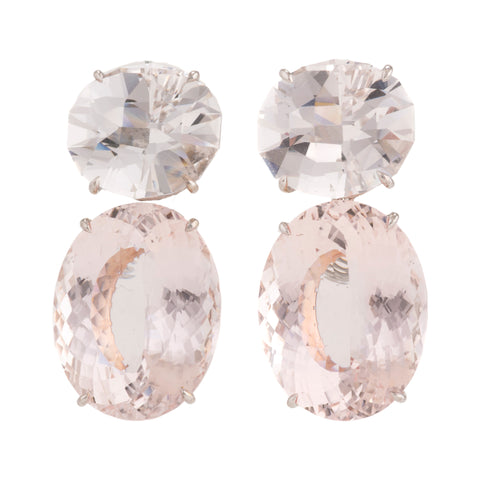 Shimmer ii morganite earrings