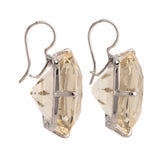 champagne i quartz earrings