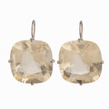 champagne i quartz earrings