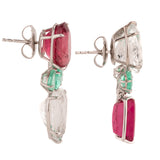 Aphrodite iii tourmaline danburite earrings