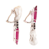 Doppler iii tourmaline pearl earrings