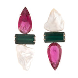 Doppler iii tourmaline pearl earrings