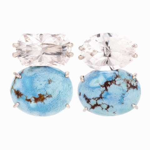 Lavender ii turquoise earrings