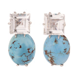 Bubble ii turquoise earrings