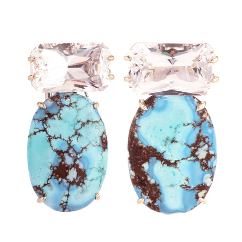 Bubble ii turquoise earrings