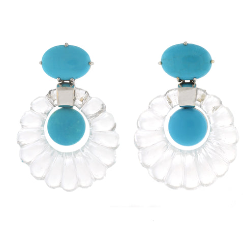 BEAUTY III turquoise earrings