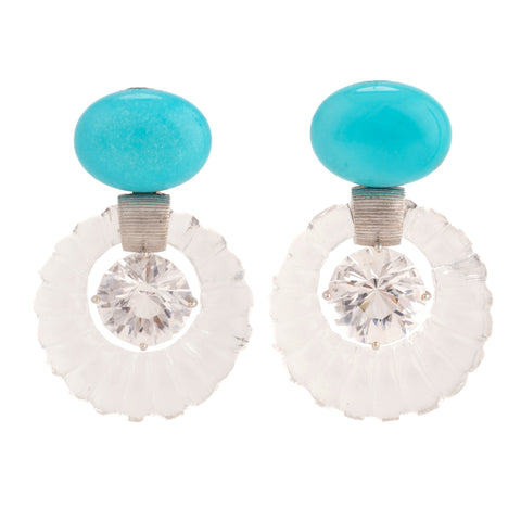 BEAUTY III turquoise earrings