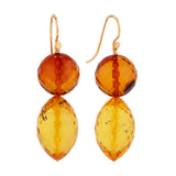 Jeanne II amber earrings