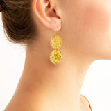 Marlene II amber earrings