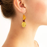 Jeanne III amber earrings