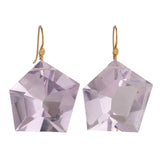 Shield I amethyst earrings