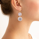 Burst II amethyst earrings