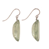 OVAL I amethyst earrings