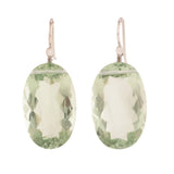 OVAL I amethyst earrings