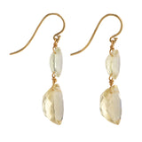 Reine oval ii beryl earrings