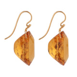OVAL I citrine earrings