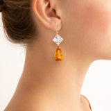 Droplet II citrine earrings