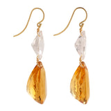 Droplet II citrine earrings