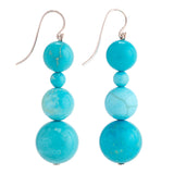 Bubbles iv turquoise earrings