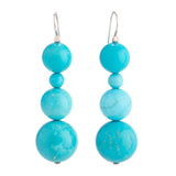 Bubbles iv turquoise earrings