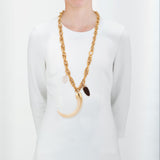Diana charm iii gold chain necklace