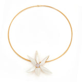Orchid VI pearl and spinel necklace