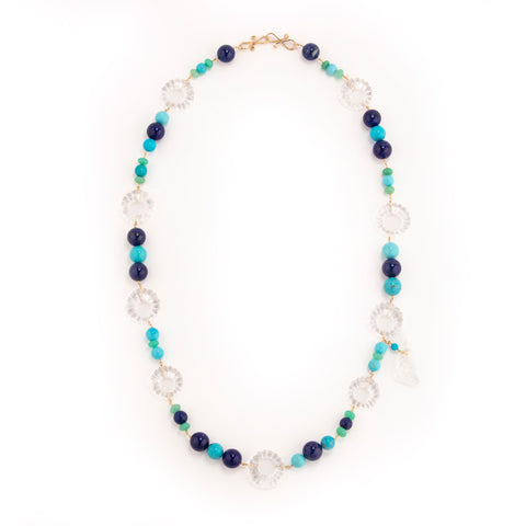 Charm xi lapis necklace