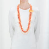 Ripple iv coral necklace