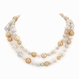 Bubbles 81 golden pearl necklace
