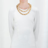 Cream 43 pearl necklace