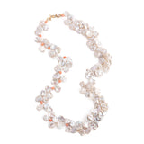 St Barths pearl coral necklace