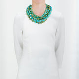 Sonoran III aquamarine turquoise necklace