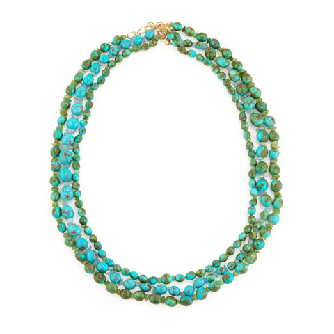 Sonoran III aquamarine turquoise necklace